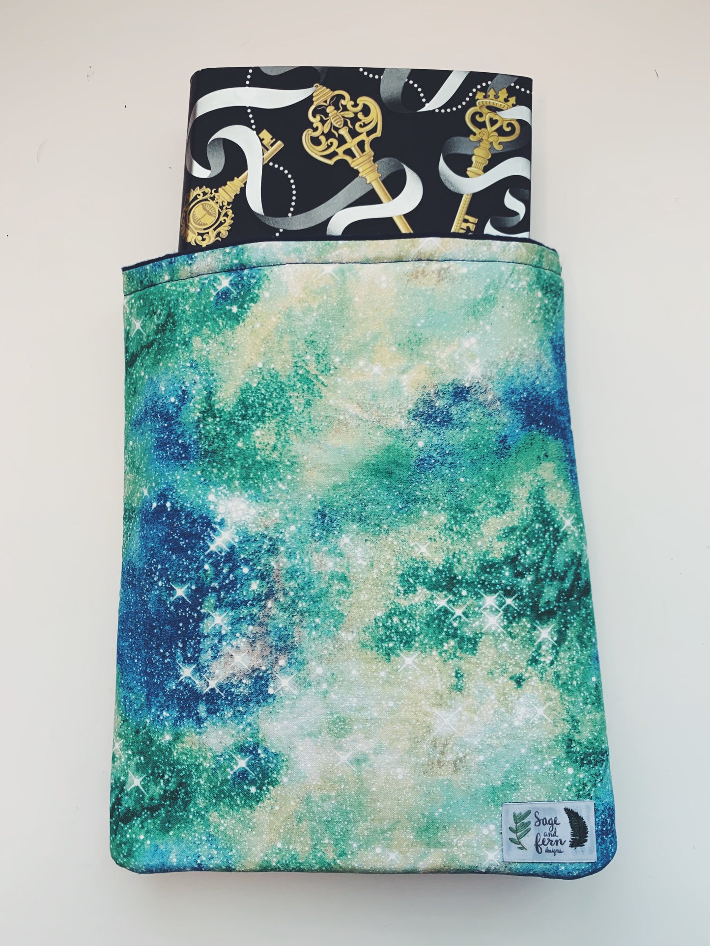 Aqua Galaxy Large Booksleeve