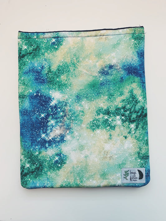 Aqua Galaxy Large Booksleeve